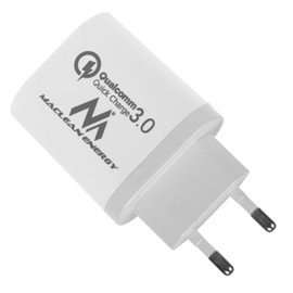 Maclean MCE479 QC 3.0 Universal USB-Ladegerät 3xUSB Ladeadapter Netzteil mit Schnellladefunktion Adapter 1x Quick Charge 3.6-6V/3A 6-9V/2A 9-12V/1.5 2X 5V/2.1A (Weiß)