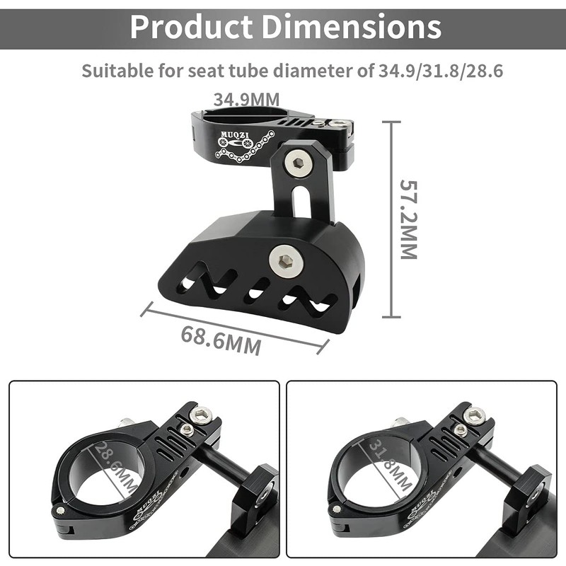 MUQZI MTB Chain Guide, Aluminium Alloy Single Disc Chain Guide