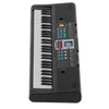 61Key Mini Electric Piano Black MultiFunctional Studio Toy with Microphone