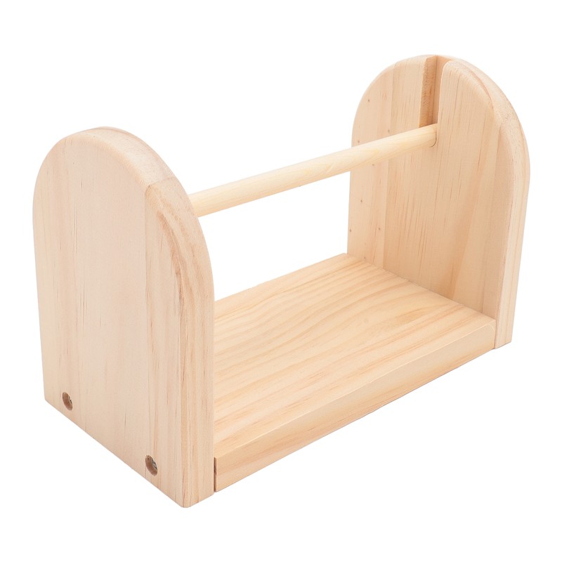 Wooden Yarn Holder Single Rotating Yarn Storage Horizontal Crochet Yarn