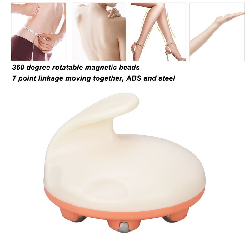 Hand Held Massager 7 Balls 360 Degree Rotatable ABS Steel