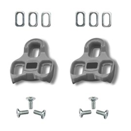 FPD Pedal Kit, Grey, Compatible with LOOK KEO Pedals, 5 Degree Oscillation for Racing Bike