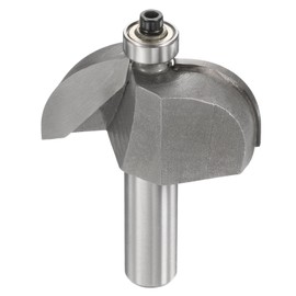 sourcing map Cove Router Bit 1/2" Shank 1" Dia 29/32" Cutting Height Radius Raised Panel Bit Edge Forming for DIY Woodworking, Silver