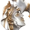 Couples Kiss Sculpture Exquisite Decorative Resin Kissing Lover Figurine Home
