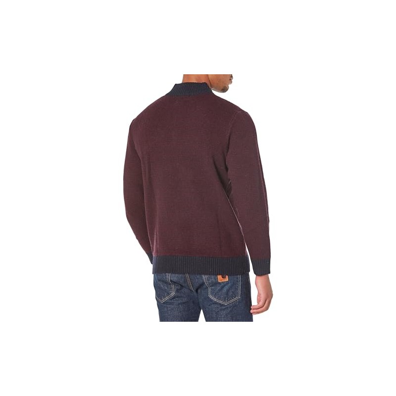 PENDLETON Men's Shetland Wool Half Zip Sweater, Navy/Indigo, XX-Large