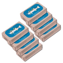 Canned Mackerel Fillets in Olive Oil by Jose Gourmet, Wild Caught Portuguese Mackerel, Tinned Fish in Olive Oil, High Protein Sustainable Seafood Snacks, Omega 3, Fair Trade, 125g Can