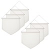 PATIKIL 6Pcs Blank Canvas Banner, Enamel Pin Wall Display Hanging