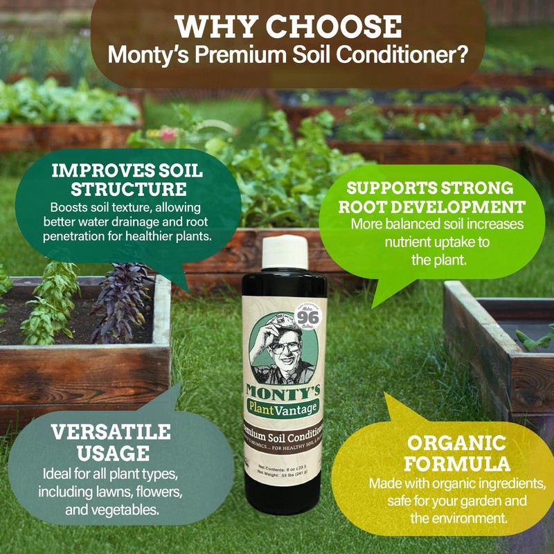 Monty’s Premium Liquid Soil Conditioner – Liquid Aeration Soil Conditioner