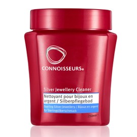 Connoisseurs Schmuckreiniger | Silber Reiniger für Schmuck aus Sterlingsilber | 250ml Schmuck Reinigung für Halsketten & Ringe | Poliert & Schützt