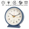 SHISEDECO 4.5" Battery Operated Antique Retro Analog Alarm Clock, Small