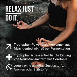 aminopure® Pure L-tryptophan powder, derived from corn by fermentation, 100% vegan and without additives, tested for harmful substances in the laboratory, 250 g