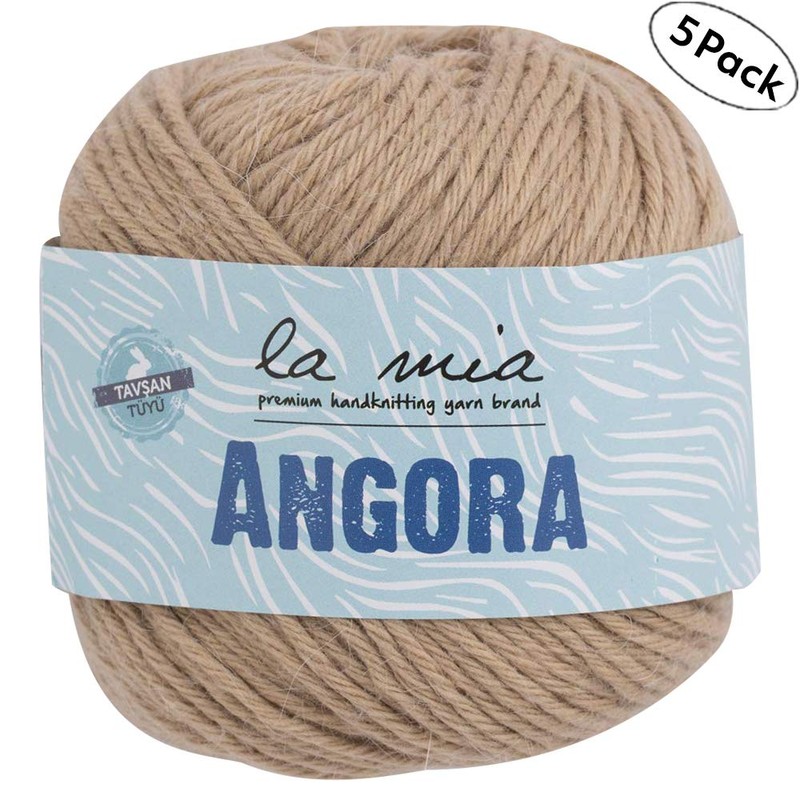 5 Ball La MIA Angora Wool Total 8.8 oz. Each