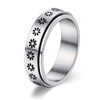 LIAN Spinner Rings for Women Men Fidget Rings Moon Star