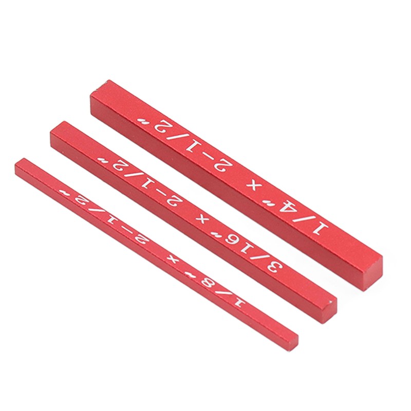 7PCS Setup Blocks Gauge Aluminum Alloy Black Anodized Suface Woodworking