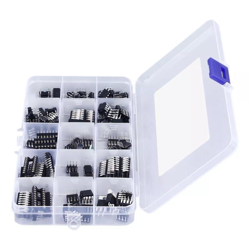 Generic 150 Piezas 10 Tipos De Chip Circuito Integrado Pin