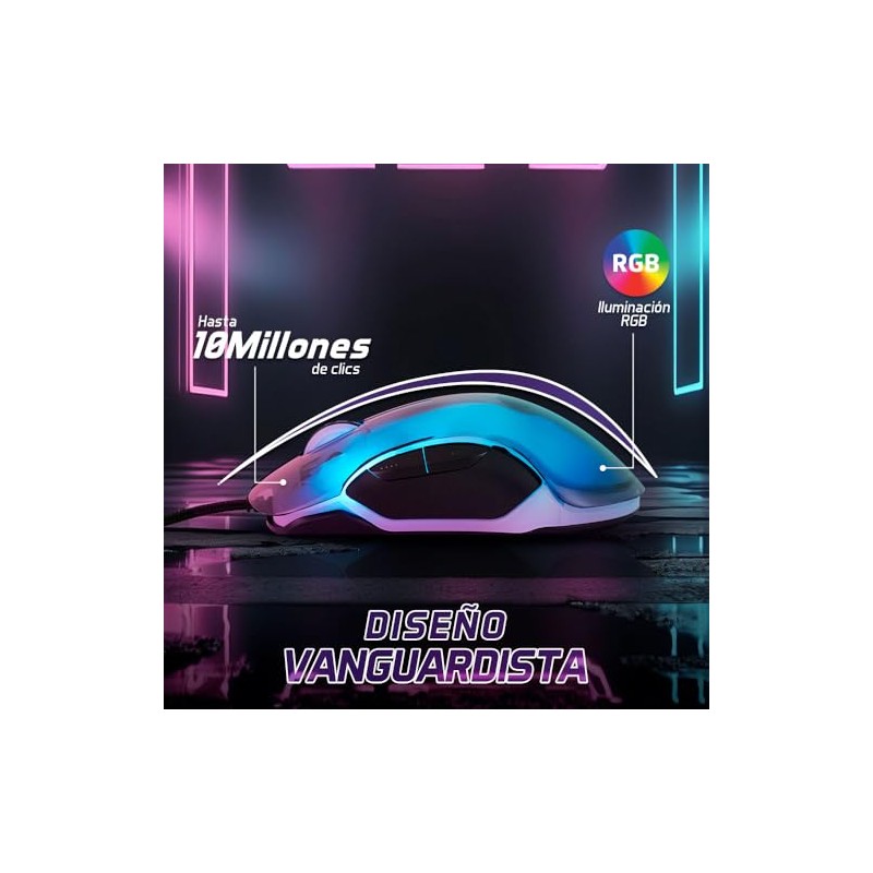 Vorago Mouse Gamer Alámbrico Start The Game MO-505 RGB 7200