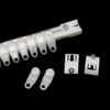 Traverse Rod Slides Curtain Replacement White Plastic Snap-in Traversing Slides