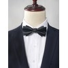 WANYING Men's Pre-Tied Bow Tie Batwing Bowtie with Hook Closure