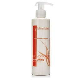 Acondicionador suavizante natural y orgánico. Acondicionador sin silicona, ideal para cabello rizado y encrespado. Aceites orgánicos y hierbas sirven como tratamiento antiencrespamiento, suavizante. El mejor producto para la humedad del cabello.