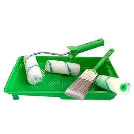 Magimate Small Paint Rollers with Brush and Tray for Quick Household Touch-ups, Mini Rollers for Painting, 4 Inch Stain Roller Kit (Pack of 6)