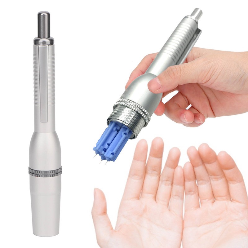 Blood Collection Pen Professional Adjustable Depth 3 Needle Blood Lancing