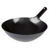 Winco Chinese Wok with Integral Handle, 14-Inch, Black