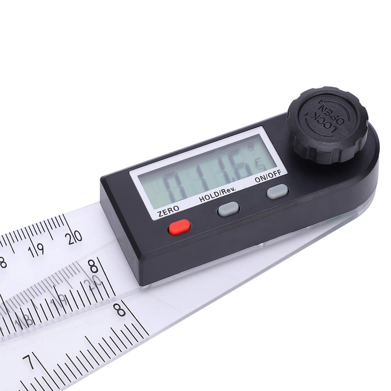 Digital Protractor, Digital Angle Ruler Finder,Meter Digital Display Plastic Goniometer