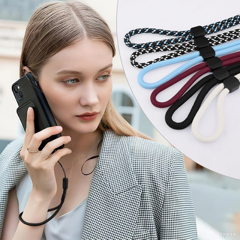6 Pack Correa de Muñeca con Lanyard, Correas Ajustables de