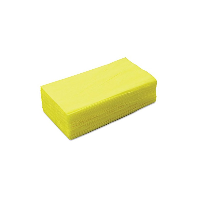 SOS Supply 24" x 24" Nonwoven Treated Yellow Dust Cloths