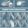 Aolemi Shower System Dual 2-in-1 Rain Shower Faucet Set 8-Setting