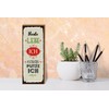 Femer Wooden Sign with German Text "Heute lebe ich morgen