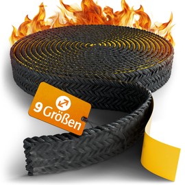 Complete Solution for Oven & Fireplace Professional Oven Sealing Tape 3 m, Fireplace Sealing Tape, Chimney Seal, Stove Pipe Seal, Fireplace Door, Window Seal for Stoves Stove Seal, Sealing Cord (20 mm