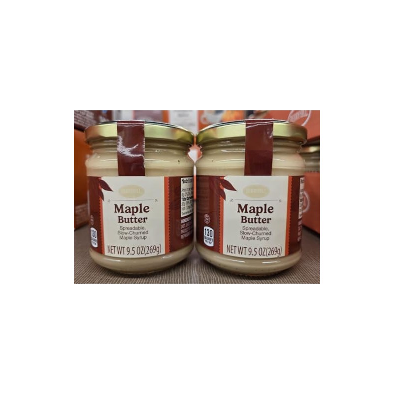 Berry-hill Maple Butter Spreadable Slow-Churned Maple Syrup 9.5oz 269g (Two