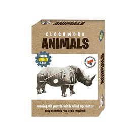 Build Your Own Clockwork Animal Kit- No Tools Required, Family, Fun, Crafts, Kids, Adults, Gift, Christmas, Birthday, Stocking Filler (Panda)