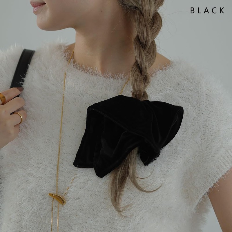 JewelVOX Scrunchie, Hair Elastic, Women's Square, Velour, Large, Square, Adult,