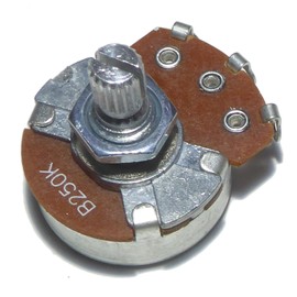 B250K linear guitar potentiometer 24mm diameter 15mm shaft tone volume
