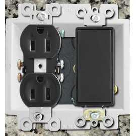 Electrical Box Extender 2 Gang BE-BE2 Extends Electrical Box up to 1 1/2" Flush to Wall (1 Pack)