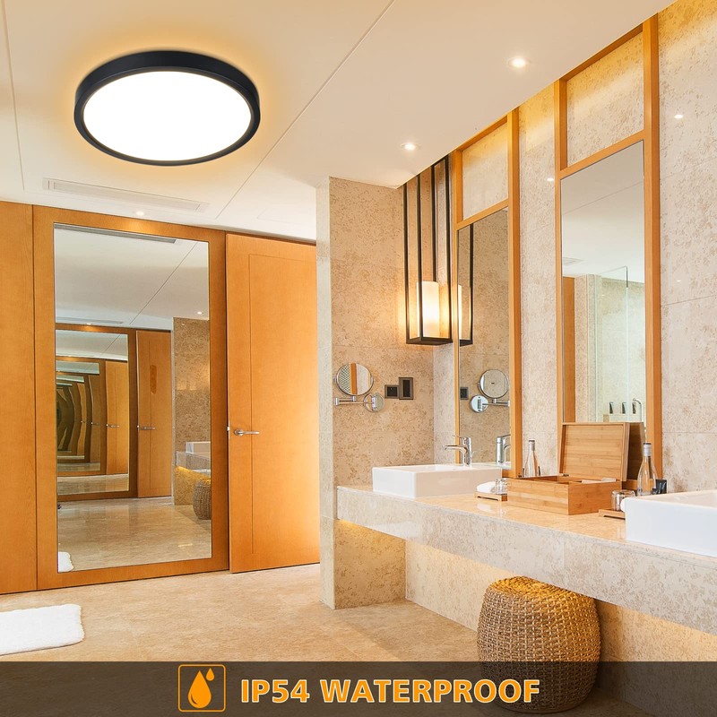 Unicozin Dimmable LED Flush Mount Ceiling Light with Remote Control,
