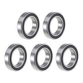sourcing map 6804-2RS Deep Groove Ball Bearings 20 x 32 x 7 mm Double Sealed ABEC-1 Bearings Pack of 5