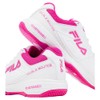 Fila Double Bounce 3 Women's Shoes (Wht/Wht/Pglo) (6)