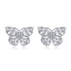 AnuClub Butterfly Moissanite Stud Earrings D Color VVS1 925 Sterling