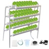 INTBUYING Hydroponics Growing System 70 Holes 8 Pipes 4 Layers