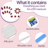 RUPOFUZA Red Press on Nails Medium,Nails Press on Solid Colour