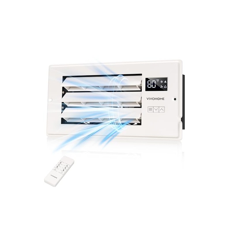 VIVOHOME Register Booster Fan - 4'' x 10'' Opening with