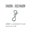 WFCYQ Deck Clip Set 8 194209 Bow Tie Lock Cotter