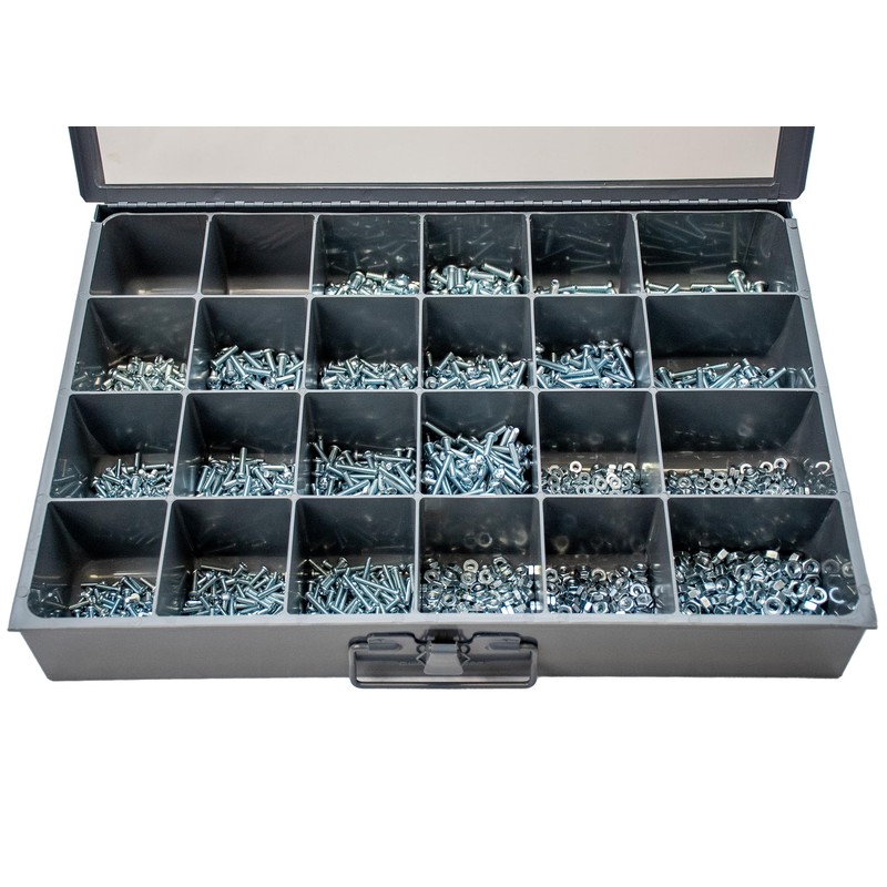 Machine Screw Assortment Kit Includes Phillips Bits-2,410 Piece Phillips Pan