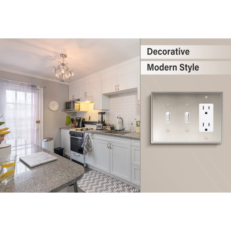 Henne Bery Soft Modern Decorative Wall Plate Switch Plate Outlet
