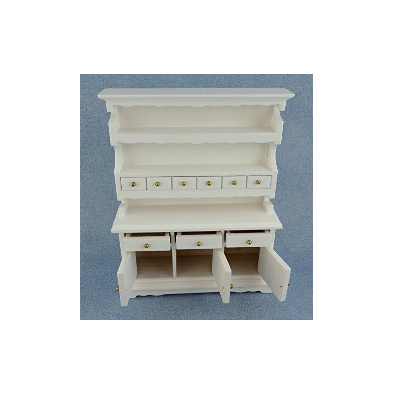 Melody Jane Puppenhaus Miniatur Küche Esszimmer Möbel Weiß Holz Kommode