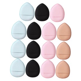 SAFIGLE 15Pcs Mini Finger Powder Puff for Foundation Skin Friendly Makeup Sponge for Dry and Wet Application for All Skin Types Easy to Clean and Use