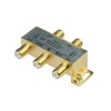 Monoprice Premium 4-Way Coax Cable Splitter - F-Type Screw, for